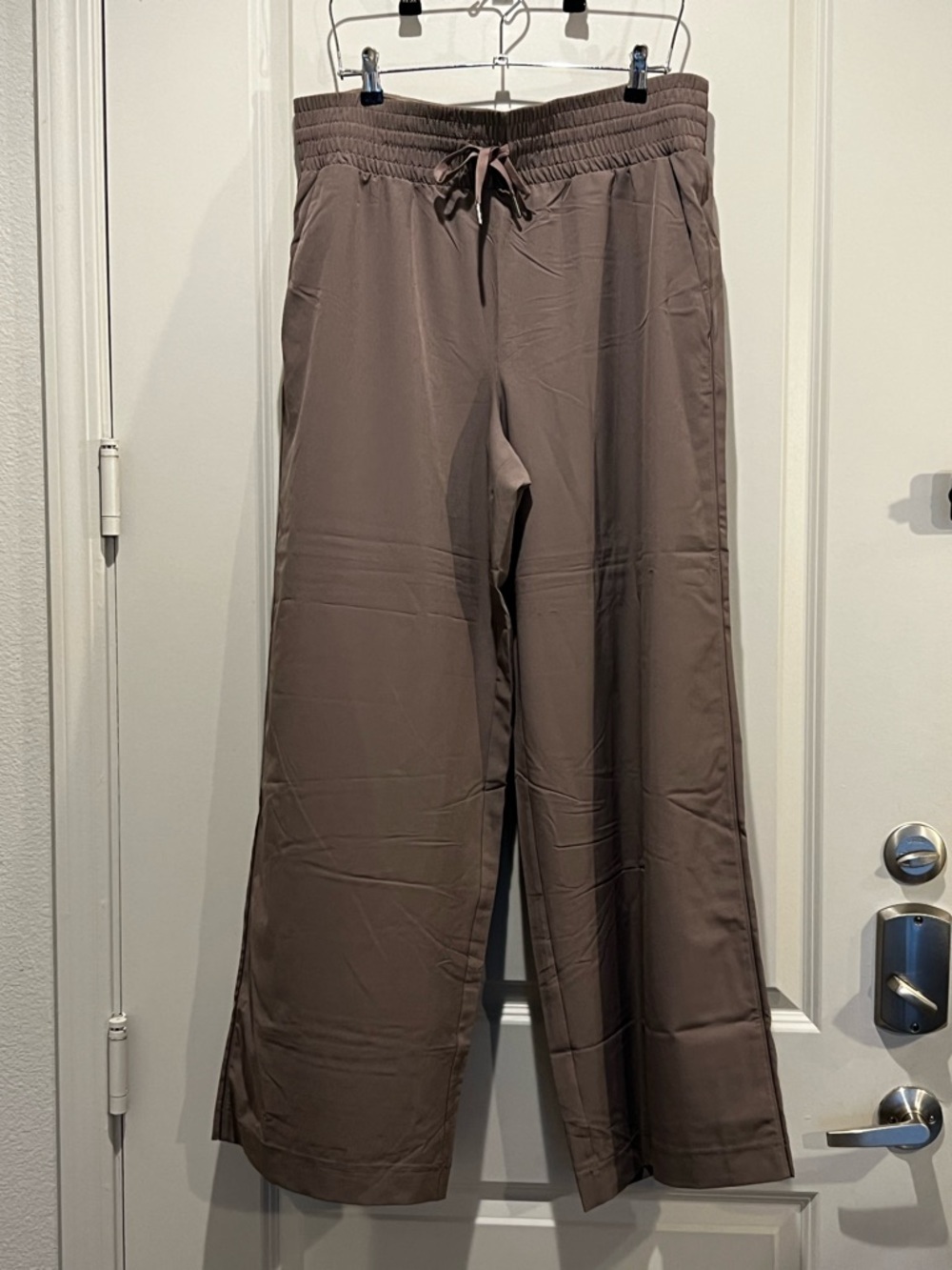 SPANX On The Move Wide Leg Travel Pant Brown XL NWT - Picture 2 of 5